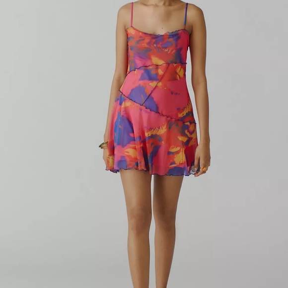 Urban Outfitters Moxie Mesh Mini Slip Dress - Picture 5 of 6